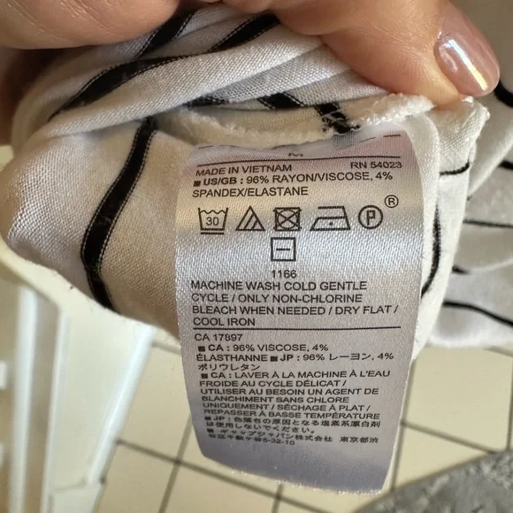 Banana Republic Cap Sleeve Striped Dress- Medium - Picture 10 of 10